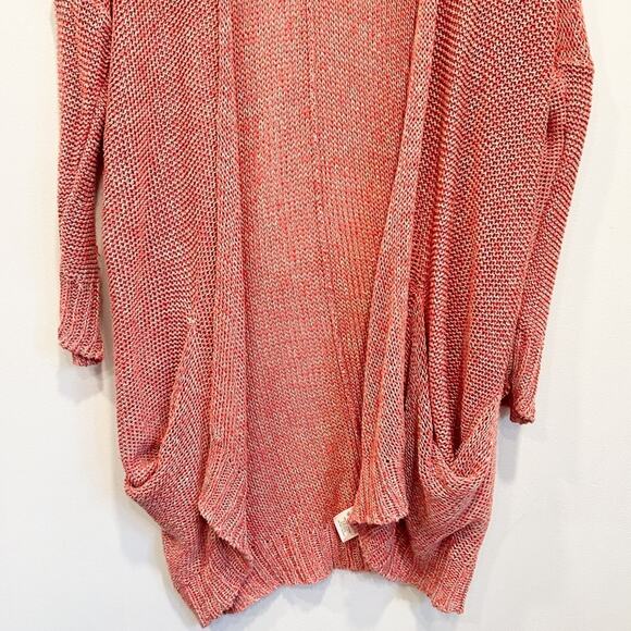 Anthropologie Sparrow Knit Open Sweater Red Size XS - Picture 4 of 8